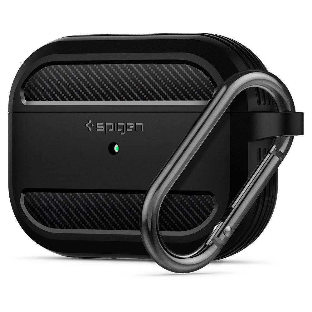 POUZDRO/KRYT SPIGEN RUGGED ARMOR APPLE Airpods PRO 1 MATTE BLACK