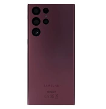 Samsung Galaxy S22 Ultra - náhradní zadní kryt baterie - Burgundy (náhradní díl)
