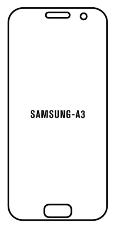 Hydrogel - Privacy Anti-Spy ochranná fólie - Samsung Galaxy A3 2017