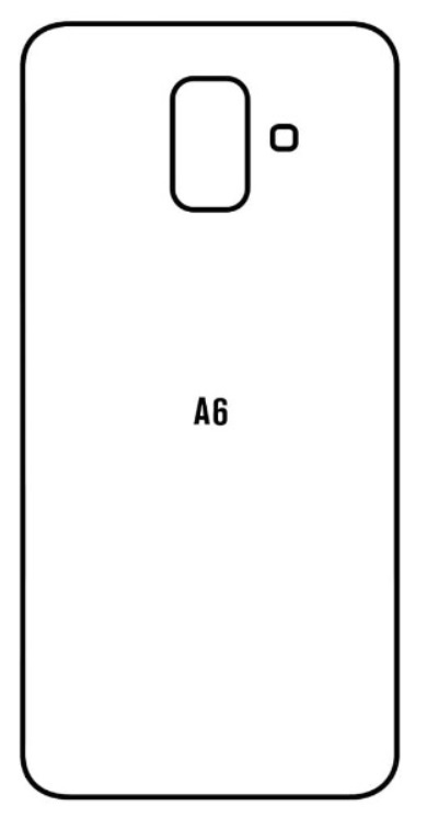 Hydrogel - matná zadní ochranná fólie - Samsung Galaxy A6 2018