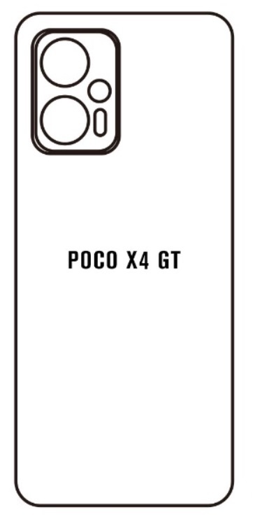 Hydrogel - zadní ochranná fólie - Xiaomi Poco X4 GT