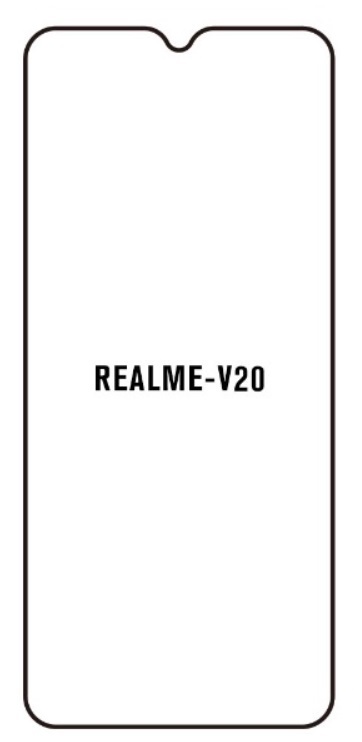 Hydrogel - matná ochranná fólie - Realme V20