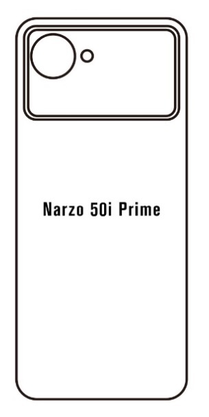 Hydrogel - matná zadní ochranná fólie - Realme Narzo 50i Prime