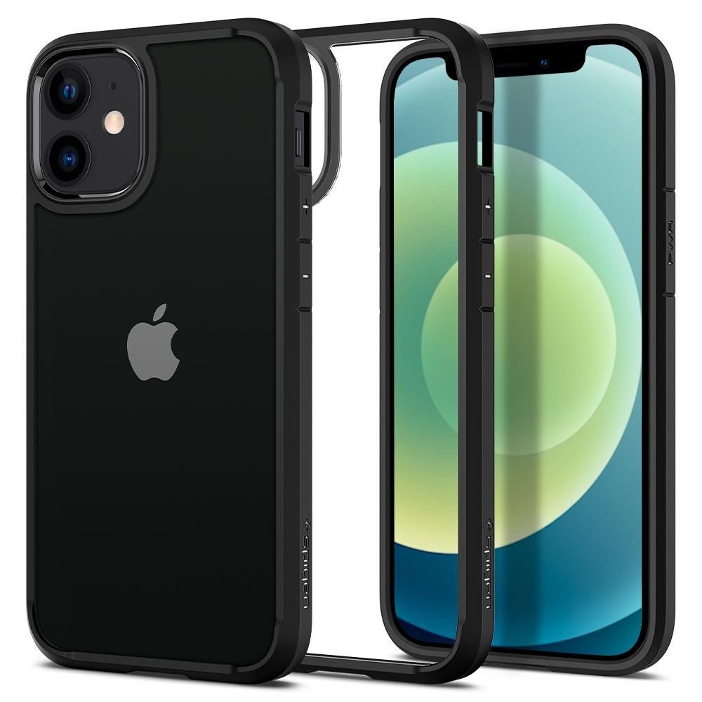 KRYT SPIGEN ULTRA HYBRID iPhone 12 mini MATTE BLACK