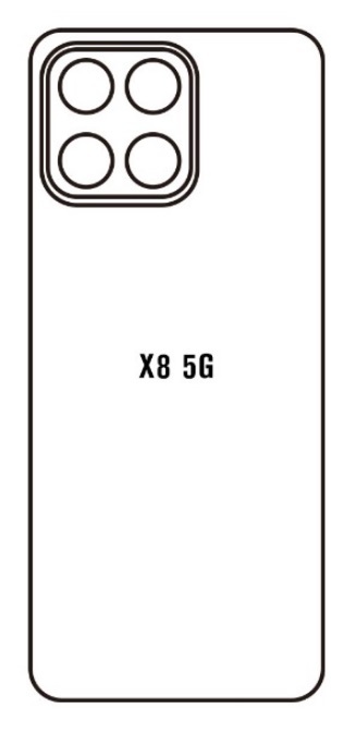 Hydrogel - matná zadní ochranná fólie - Huawei Honor X8 5G