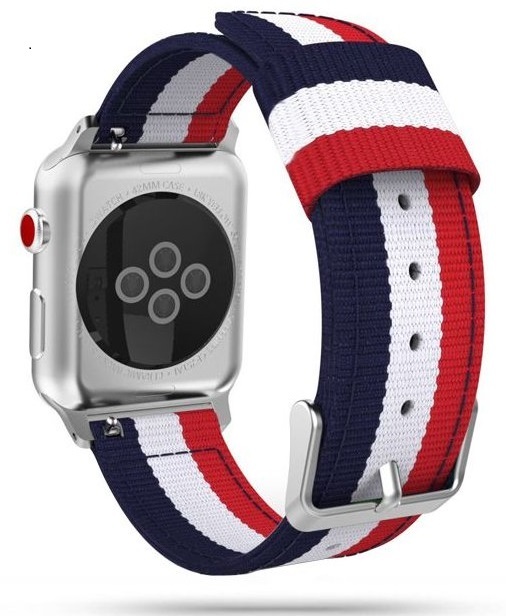 TECH-PROTECT WELLING APPLE WATCH 2/3/4/5/6/SE (42/44mm), NAVY/RED