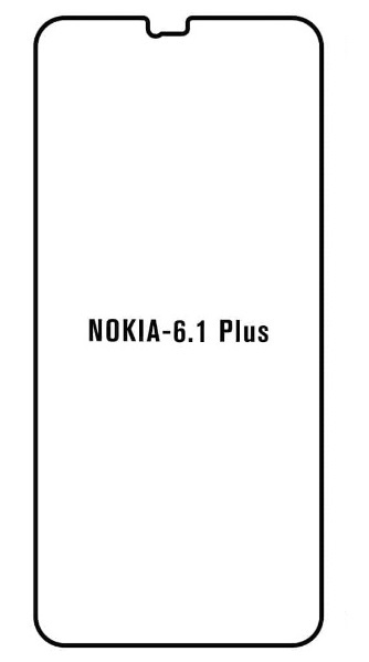 Hydrogel - matná ochranná fólie - Nokia 6.1 Plus (Nokia X6)