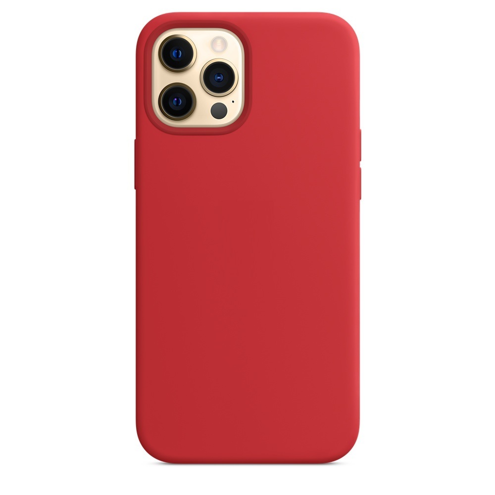 iPhone 12 Pro Max Silicone Case s MagSafe - (PRODUCT)RED™