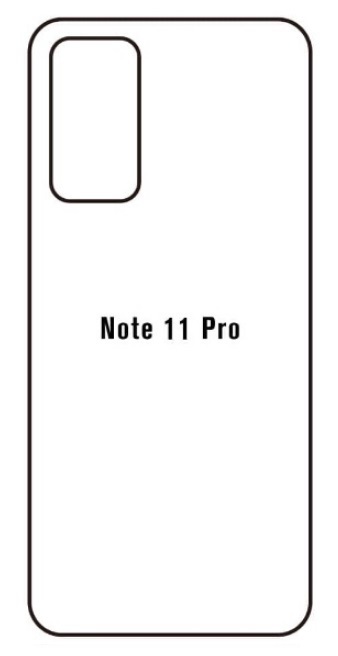 Hydrogel - matná zadní ochranná fólie - Xiaomi Redmi Note 11 Pro 5G