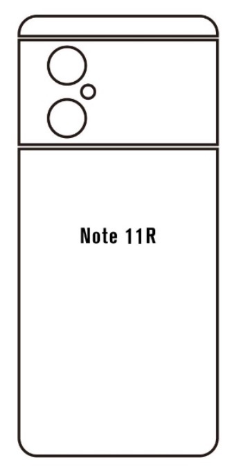 Hydrogel - zadní ochranná fólie - Xiaomi Redmi Note 11R