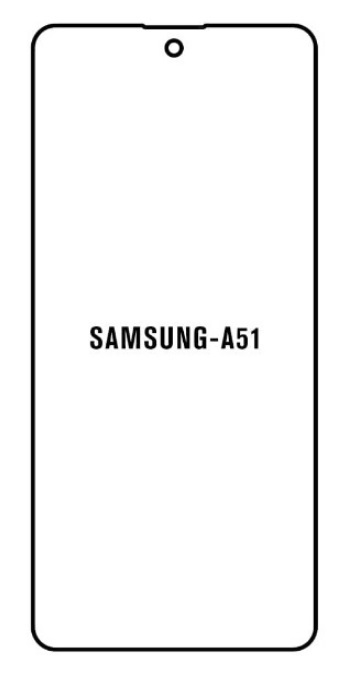 Hydrogel - ochranná fólie - Samsung Galaxy A51 5G, typ výřezu 2