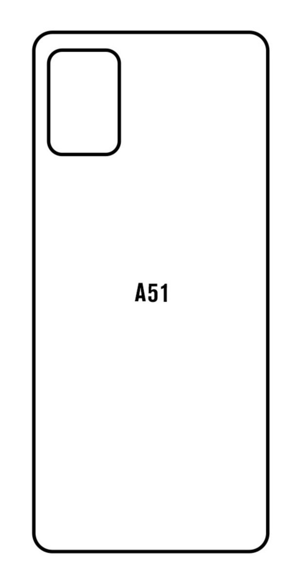 Hydrogel - matná zadní ochranná fólie - Samsung Galaxy A51