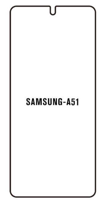 Hydrogel - ochranná fólie - Samsung Galaxy A51, typ výřezu 2
