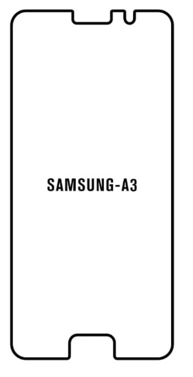 Hydrogel - ochranná fólie - Samsung Galaxy A3 2016 (case friendly)