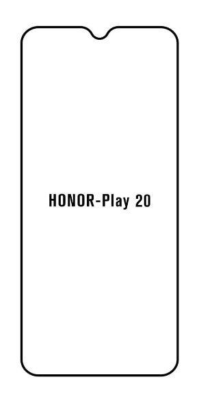 Hydrogel - ochranná fólie - Huawei Honor Play 20 (case friendly)