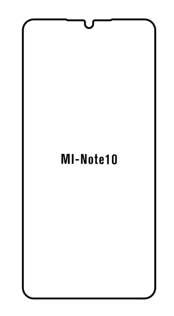 Hydrogel - ochranná fólie - Xiaomi Mi Note 10  (case friendly)