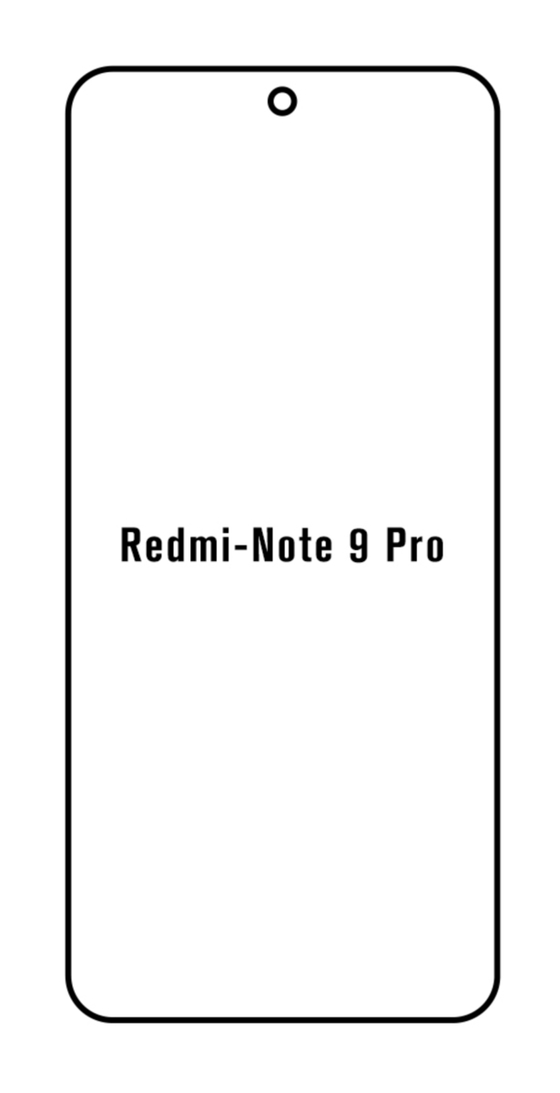 Hydrogel - ochranná fólie - Xiaomi Redmi Note 9 Pro 5G (case friendly)