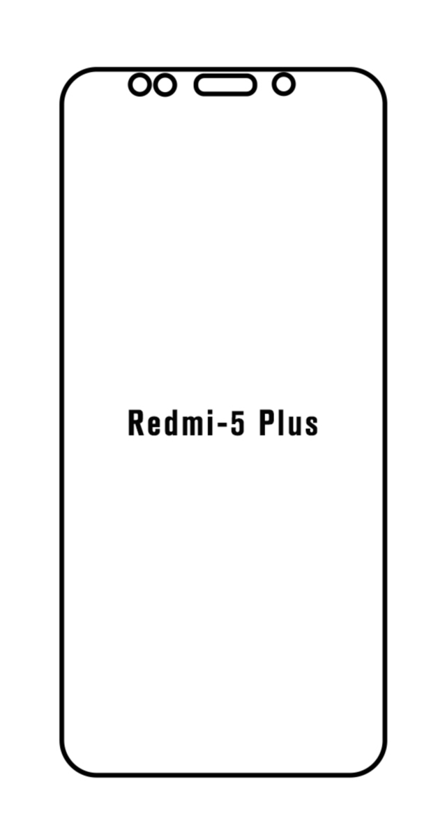 Hydrogel - ochranná fólie - Xiaomi Redmi 5 Plus (case friendly)
