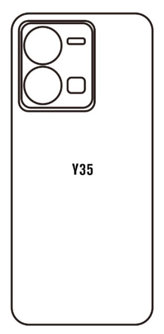 Hydrogel - matná zadní ochranná fólie - Vivo Y35 5G