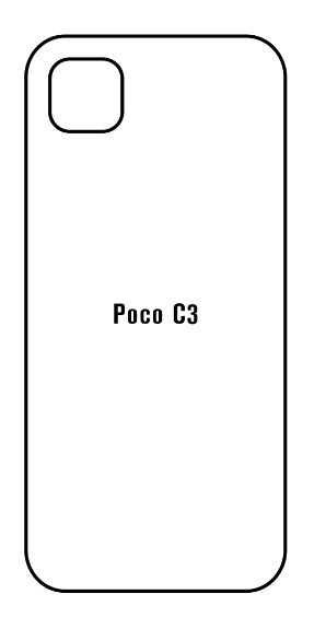 Hydrogel - matná zadní ochranná fólie - Xiaomi Poco C3