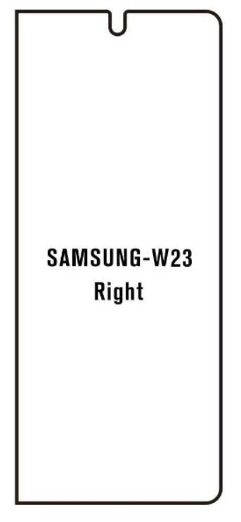 Hydrogel - ochranná fólie - Samsung Galaxy W23 (pravá)