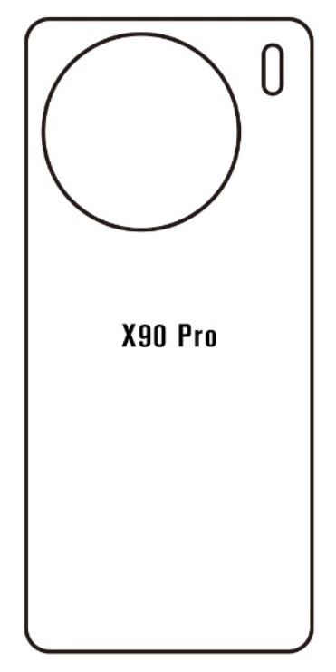 Hydrogel - matná zadní ochranná fólie - Vivo X90 Pro