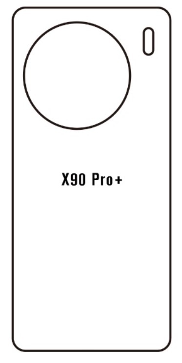 Hydrogel - matná zadní ochranná fólie - Vivo X90 Pro+