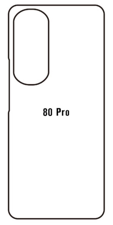 Hydrogel - matná zadní ochranná fólie - Huawei Honor 80 Pro