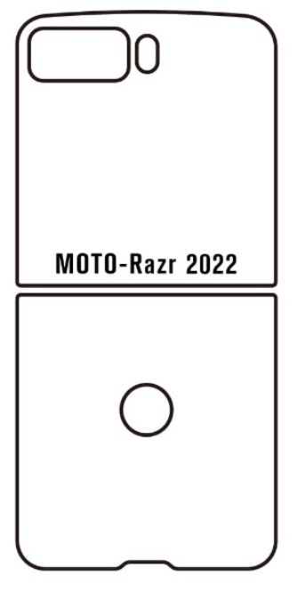 Hydrogel - zadní ochranná fólie - Motorola Razr 2022