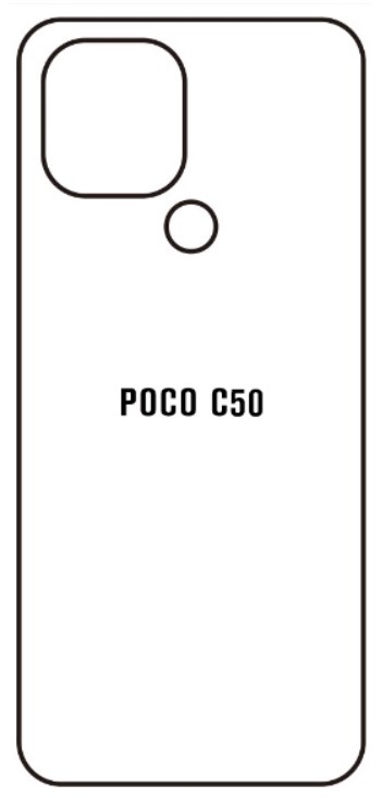 Hydrogel - matná zadní ochranná fólie - Xiaomi Poco C50