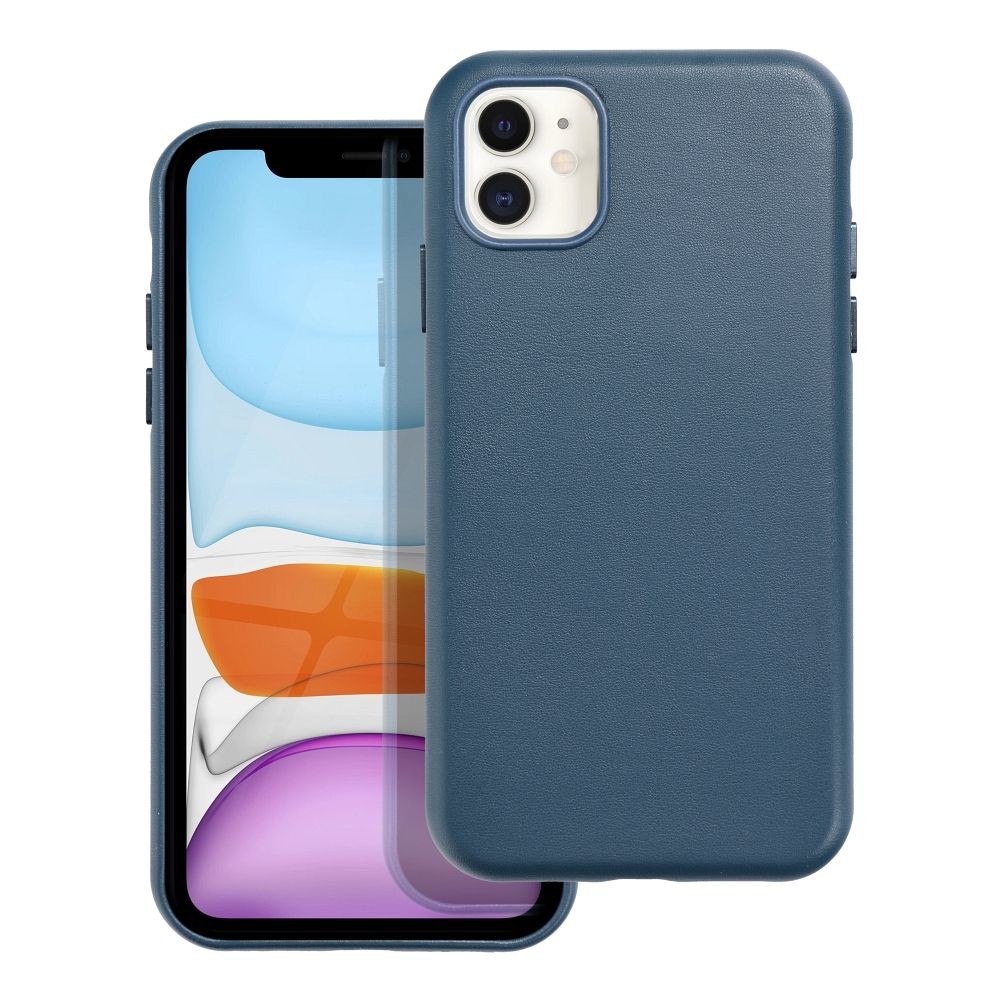 Kožený kryt - Mag Cover  iPhone 11 modrý