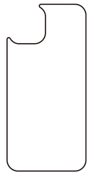 Hydrogel - matná zadní ochranná fólie - iPhone 14, typ výřezu 12