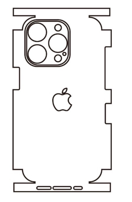 Hydrogel - zadní ochranná fólie - iPhone 14 Pro, typ výřezu 11