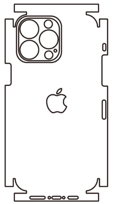 Hydrogel - zadní ochranná fólie - iPhone 14 Pro Max, typ výřezu 9