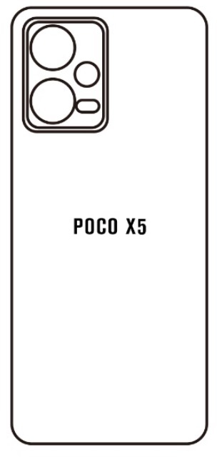 Hydrogel - matná zadní ochranná fólie - Xiaomi Poco X5 5G