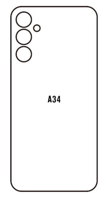 Hydrogel - zadní ochranná fólie - Samsung Galaxy A34