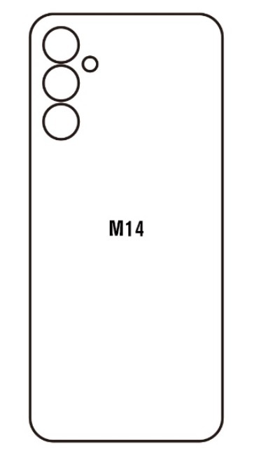 Hydrogel - matná zadní ochranná fólie - Samsung Galaxy M14