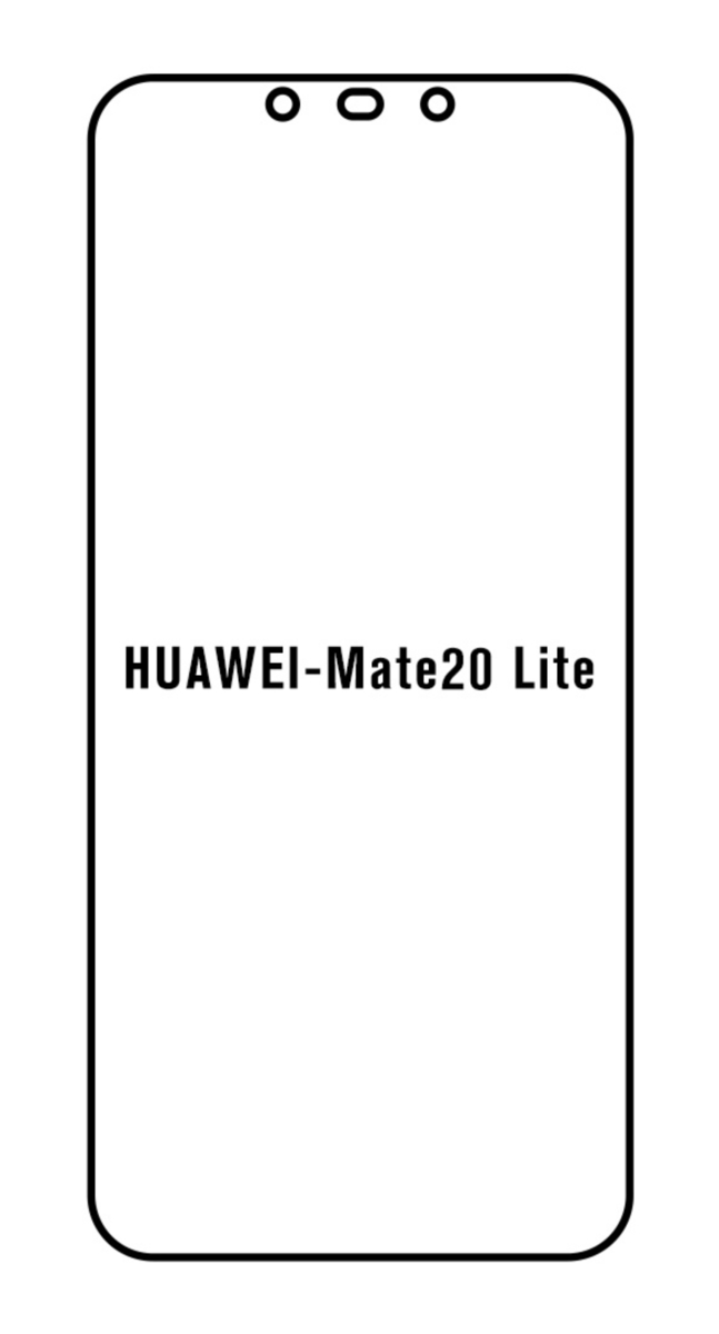 UV Hydrogel s UV lampou - ochranná fólie - Huawei Mate 20 Lite