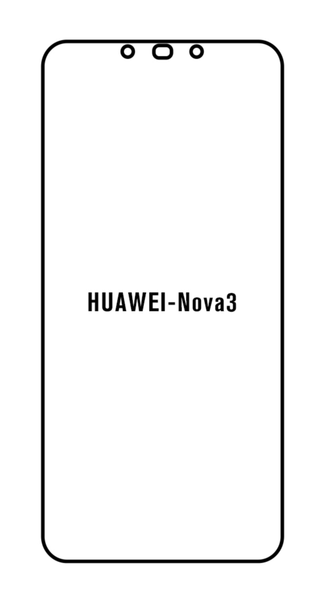 UV Hydrogel s UV lampou - ochranná fólie - Huawei Nova 3