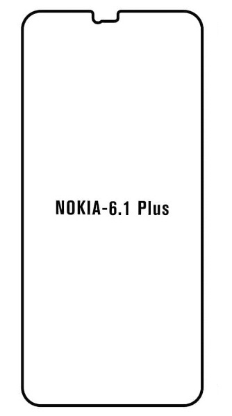 UV Hydrogel s UV lampou - ochranná fólie - Nokia 6.1 Plus (Nokia X6)
