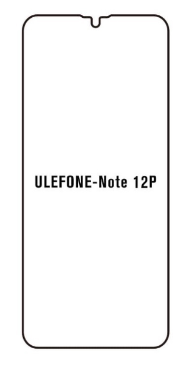 UV Hydrogel s UV lampou - ochranná fólie - Ulefone Note 12P