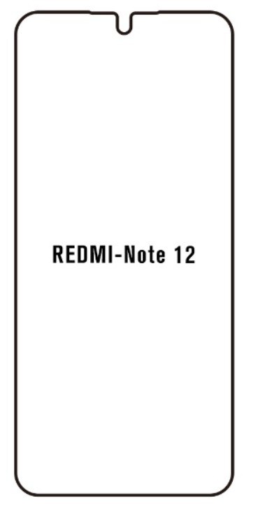 Hydrogel - ochranná fólie - Xiaomi Redmi Note 12 4G (case friendly)