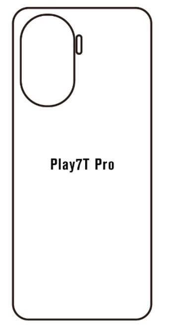 Hydrogel - matná zadní ochranná fólie - Huawei Honor Play 7T Pro