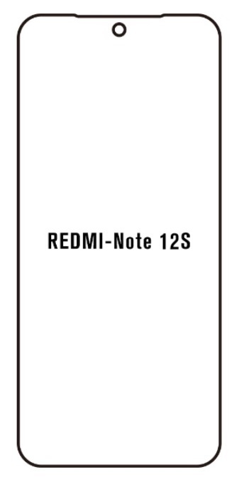 Hydrogel - ochranná fólie - Xiaomi Redmi Note 12S (case friendly)