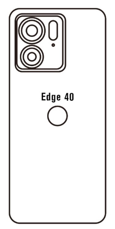 Hydrogel - matná zadní ochranná fólie - Motorola Edge 40