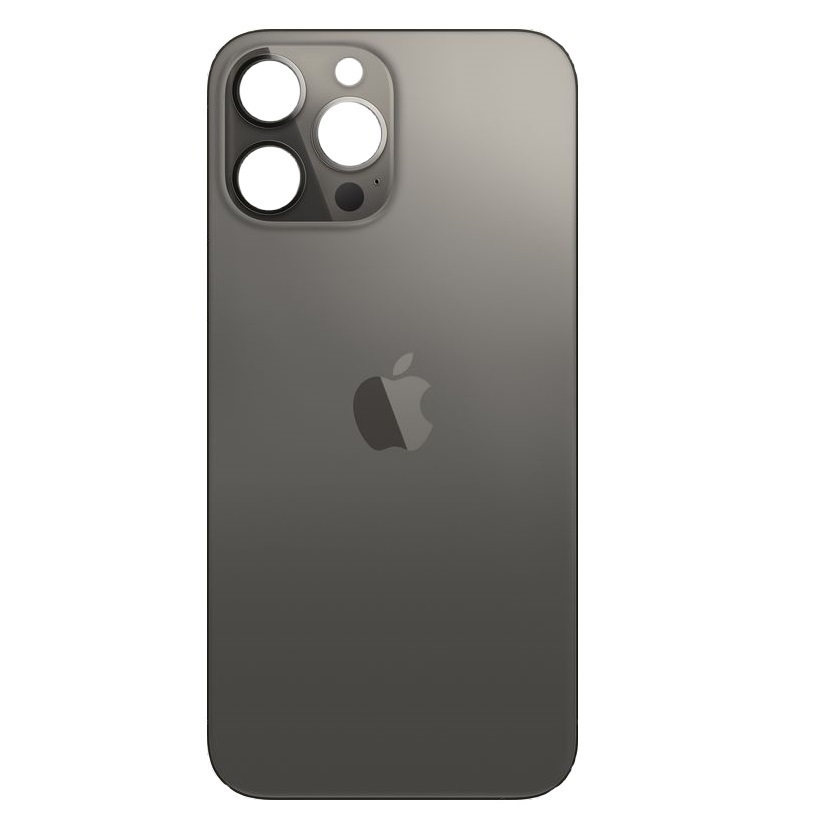 Apple iPhone 14 Pro Max - Sklo zadního housingu se zvětšeným otvorem na kameru - Space Black