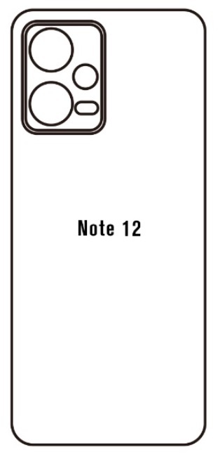 Hydrogel - zadní ochranná fólie - Xiaomi Redmi Note 12 5G