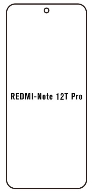 Hydrogel - ochranná fólie - Xiaomi Redmi Note 12T Pro (case friendly)