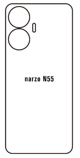 Hydrogel - matná zadní ochranná fólie - Realme Narzo N55