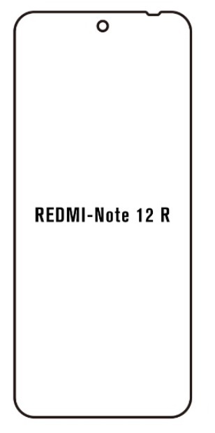 Hydrogel - matná ochranná fólie - Xiaomi Redmi Note 12R